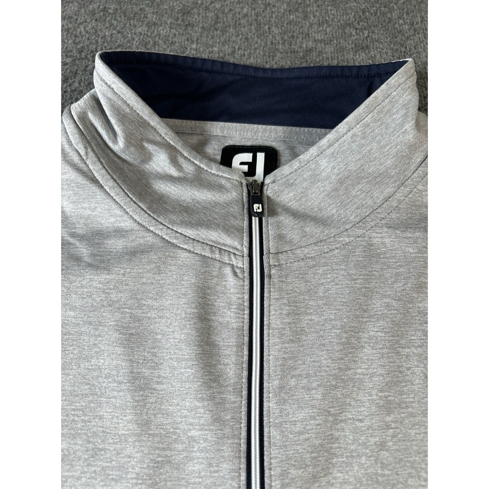 FOOTJOY FJ Golf Performance 1/4 Zip Long Men's Size XL Light Gray The Dye Course